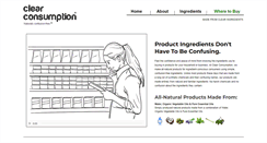 Desktop Screenshot of clearconsumption.com